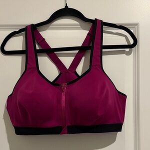 Victoria's Secret Magenta and Black Sports Bra
